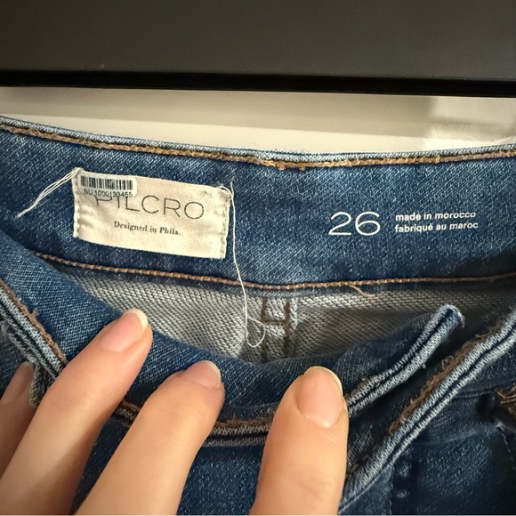 Pilcro-Anthropologie-The Kenna Mid-rise Heritage Barrel Jeans-Medium Wash - Picture 4 of 10